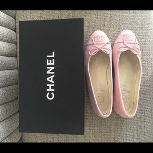 Chanel Ballerina Flats Light Pink Size 36.5